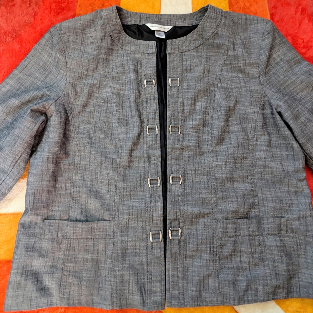 Christopher & Banks Charcoal Blazer